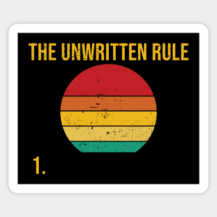 The unwritten rule Sticker